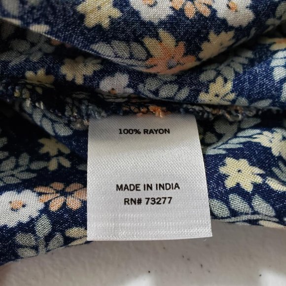 SOLD ***** SONOMA Multicolored Dress Floral, Large - Picture 5 of 10